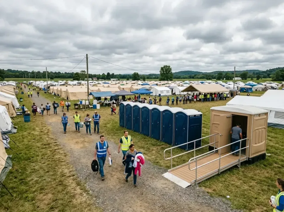 disaster-relief-camp-restrooms-010 — frequently asked questions, Dumpster & Portable Bathrooms Rental in Robinwood, MD